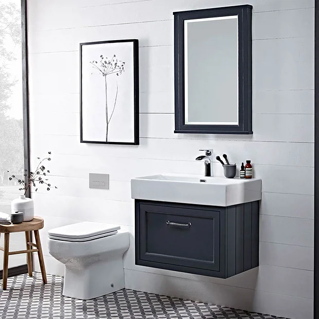 Roper Rhodes Hampton 600mm Illuminated Mirror - Slate Grey 3 Roper Rhodes Hampton 600mm Illuminated Mirror - Slate Grey