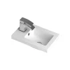 Hudson Reed 400 X 255mm Compact Polymarble Basin 1TH -Vanity Unit Bathroom Suites hudsonreed400x355mmfulldepthpolymarblebasin1th lrg