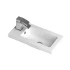 Hudson Reed 500 X 255mm Compact Polymarble Basin 1TH -Vanity Unit Bathroom Suites hudsonreed500x255mmcompactpolymarblebasin1thl