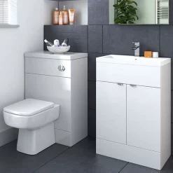 Hudson Reed 505mm Compact Polymarble WC Top