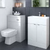 Hudson Reed 605mm Compact Polymarble WC Top 2 Hudson Reed 605mm Compact Polymarble WC Top -Vanity Unit Bathroom Suites hudsonreed605mmcompactwctopd1