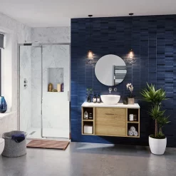 Crosswater Infinity 500mm Round Non-Lit Mirror -Vanity Unit Bathroom Suites if5050 d1