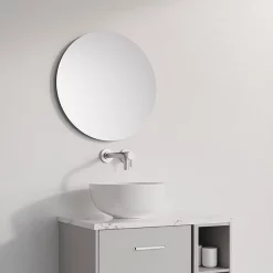 Crosswater Infinity 500mm Round Non-Lit Mirror -Vanity Unit Bathroom Suites if5050 d2