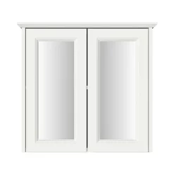 Heritage Bathroom Heritage Caversham Double Door Mirror Wall Cabinet - Chantilly