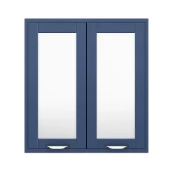 Keswick Blue 600mm Traditional Wall Hung 2 Door Mirror Cabinet -Vanity Unit Bathroom Suites kesblu2dm d2
