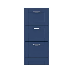 Keswick Blue 350mm Traditional 3 Drawer Storage Unit -Vanity Unit Bathroom Suites kesblu3d d2
