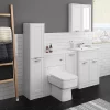 Keswick White 300mm Traditional Single Door Storage Unit 1 Keswick White 300mm Traditional Single Door Storage Unit -Vanity Unit Bathroom Suites keswht1d d4