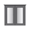 Heritage Bathroom Heritage Caversham Double Door Mirror Wall Cabinet - Graphite 1 Heritage Bathroom Heritage Caversham Double Door Mirror Wall Cabinet - Graphite -Vanity Unit Bathroom Suites kgrdmwu