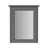Heritage Bathroom Heritage Caversham Single Door Mirror Wall Cabinet - Graphite -Vanity Unit Bathroom Suites kgrsmwu