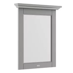 Old London 600mm Flat Mirror - Storm Grey
