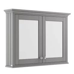 Old London 1050mm Mirror Cabinet - Storm Grey