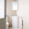 Hudson Reed - Design Gloss White Corner Mirror Cabinet With One Shelf 2 Hudson Reed - Design Gloss White Corner Mirror Cabinet With One Shelf -Vanity Unit Bathroom Suites lq059 d13