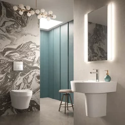 Hudson Reed Glamour LED Touch Sensor Mirror With Demister Pad -Vanity Unit Bathroom Suites lq083 d1