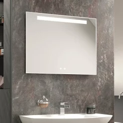 Hudson Reed Vizor 800mm LED Touch Sensor Mirror With Demister Pad
