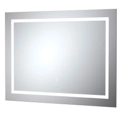 Hudson Reed Prisma 800 X 600mm LED Touch Sensor Mirror With Demister Pad