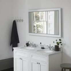 Urlington Bathroom Burlington Framed 120 Mirror With LED Illumination - Classic Grey