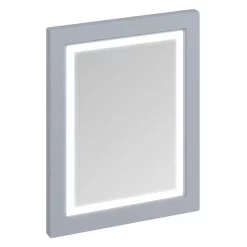 Urlington Bathroom Burlington Framed 60 Mirror With LED Illumination - Classic Grey
