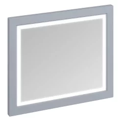 Urlington Bathroom Burlington Framed 90 Mirror With LED Illumination - Classic Grey