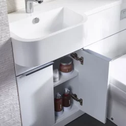 Tavistock Match 1000mm Furniture Run - Gloss White - Left Or Right Hand Option 10 Tavistock Match 1000mm Furniture Run - Gloss White - Left Or Right Hand Option -Vanity Unit Bathroom Suites ma1blmatlw d2