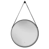 Heritage Bathroom Heritage Amberley Black 800mm Illuminated Circular Mirror With Demister Pad -Vanity Unit Bathroom Suites mambl590 d1