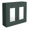 Chatsworth 690mm Green 2-Door Mirror Cabinet -Vanity Unit Bathroom Suites mcabgrn n d1