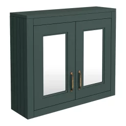 Chatsworth 690mm Green 2-Door Mirror Cabinet