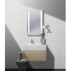 Crosswater - Elite 50 LED Back Lit Mirror With Demister Pad 7 Crosswater - Elite 50 LED Back Lit Mirror With Demister Pad -Vanity Unit Bathroom Suites me8040b d2