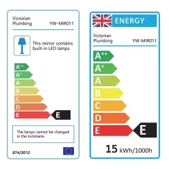 Toreno 700 X 500mm Portrait LED Illuminated Bluetooth Mirror Incl. Touch Sensor -Vanity Unit Bathroom Suites mir011 d2n
