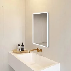 Toreno 700 X 500mm Portrait LED Illuminated Bluetooth Mirror Incl. Touch Sensor -Vanity Unit Bathroom Suites mir011 d4n