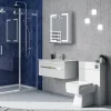 Toreno 600x700mm LED Illuminated 2-Door Mirror Cabinet Incl. Motion Sensor -Vanity Unit Bathroom Suites mir014 d4