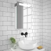 Toreno 400x600mm LED Illuminated Mirror Cabinet Inc. Bluetooth, Infrared Sensor & Shaving Port -Vanity Unit Bathroom Suites mir016 d4
