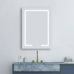 Toreno 500x700mm LED Illuminated Mirror Inc. Touch Sensor -Vanity Unit Bathroom Suites mir034 d3n