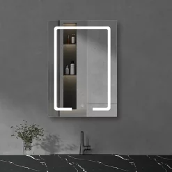 Toreno 500x700mm LED Illuminated Mirror Inc. Touch Sensor -Vanity Unit Bathroom Suites mir034 n