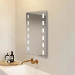Toreno 500x700mm LED Illuminated Mirror Incl. Touch Sensor -Vanity Unit Bathroom Suites mir041 d4n