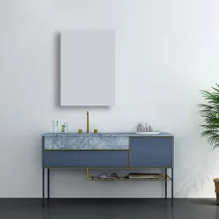 Toreno 500 X 700mm Single Door Mirror Cabinet 9 Toreno 500 X 700mm Single Door Mirror Cabinet -Vanity Unit Bathroom Suites mir100 d2n