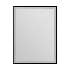 Heritage Bathroom Heritage Kingston Black 600 X 800mm Illuminated Rectangle Mirror With Demister Pad