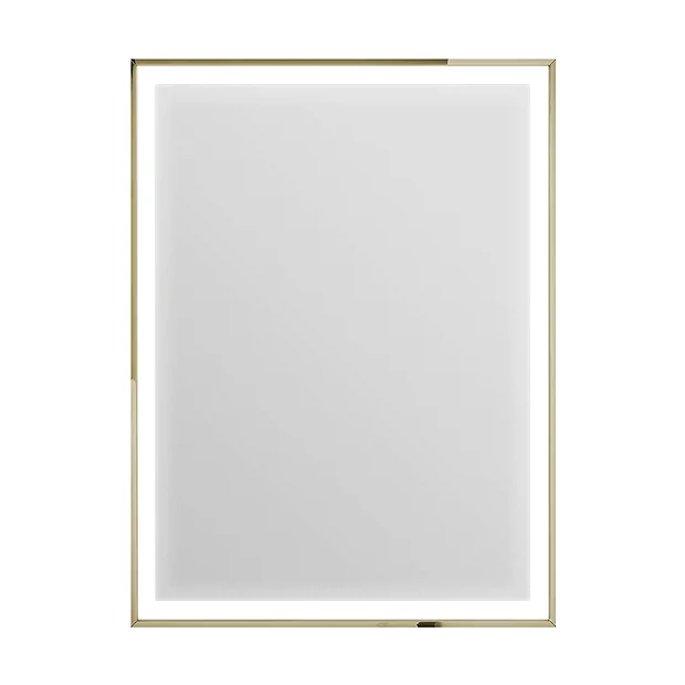Heritage Bathroom Heritage Kingston Vintage Gold 600 X 800mm Illuminated Rectangle Mirror With Demister Pad 4 Heritage Bathroom Heritage Kingston Vintage Gold 600 X 800mm Illuminated Rectangle Mirror With Demister Pad - Image 2