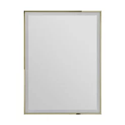 Heritage Bathroom Heritage Kingston Vintage Gold 600 X 800mm Illuminated Rectangle Mirror With Demister Pad