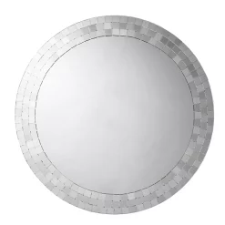 Croydex Meadley Circular Mirror With Mosaic Surround 600 X 600mm -Vanity Unit Bathroom Suites mm700700ai3