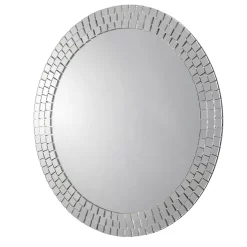Croydex Meadley Circular Mirror With Mosaic Surround 600 X 600mm