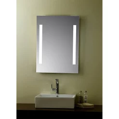 Croydex Henbury Hang N Lock Illuminated Mirror With Demister Pad 700 X 500mm -Vanity Unit Bathroom Suites mm720300e d1