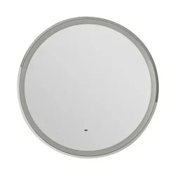 Heritage Bathroom Heritage Newick Chrome 590mm Illuminated Circular Mirror With Demister Pad