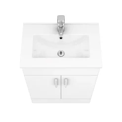 Toreno 1100mm Gloss White Vanity Unit Bathroom Suite - Depth 400/200mm 13 Toreno 1100mm Gloss White Vanity Unit Bathroom Suite - Depth 400/200mm -Vanity Unit Bathroom Suites mod1100pan d6