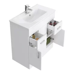 Toreno 1300mm Gloss White Vanity Unit Bathroom Suite - Depth 400/200mm 12 Toreno 1300mm Gloss White Vanity Unit Bathroom Suite - Depth 400/200mm -Vanity Unit Bathroom Suites mod1300vty001c d1