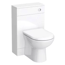 Toreno 1500mm Gloss White Vanity Unit Bathroom Suite - Depth 400/200mm -Vanity Unit Bathroom Suites mod1500 d3