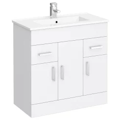 Toreno 1300mm Gloss White Vanity Unit Bathroom Suite - Depth 400/200mm 10 Toreno 1300mm Gloss White Vanity Unit Bathroom Suite - Depth 400/200mm -Vanity Unit Bathroom Suites modenahighglosswhitevanityunitbathroomsuitew1300nwd1