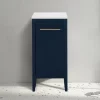 Victorian Plumbing Montrose Indigo Blue Laundry Unit With Brushed Brass Handle -Vanity Unit Bathroom Suites mtlamibb d3