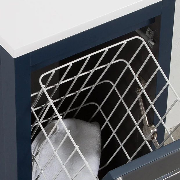 Victorian Plumbing Montrose Indigo Blue Laundry Unit With Matt Black Handle 5 Victorian Plumbing Montrose Indigo Blue Laundry Unit With Matt Black Handle - Image 3