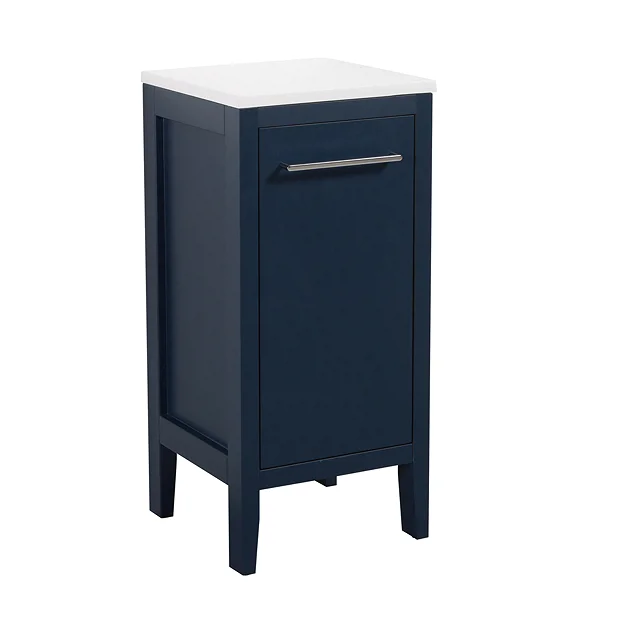 Victorian Plumbing Montrose Indigo Blue Laundry Unit With Chrome Handle 4 Victorian Plumbing Montrose Indigo Blue Laundry Unit With Chrome Handle - Image 2