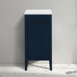 Victorian Plumbing Montrose Indigo Blue Laundry Unit With Matt Black Handle